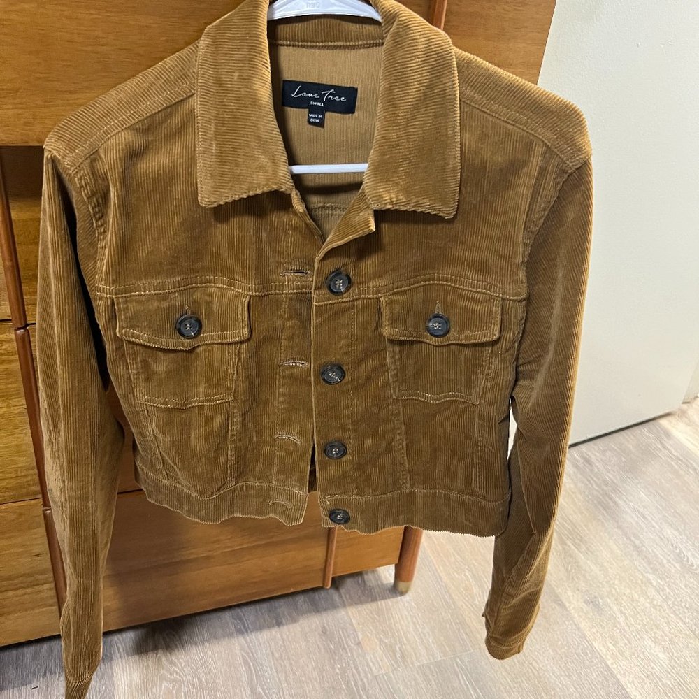 Corduroy Cropped Coat